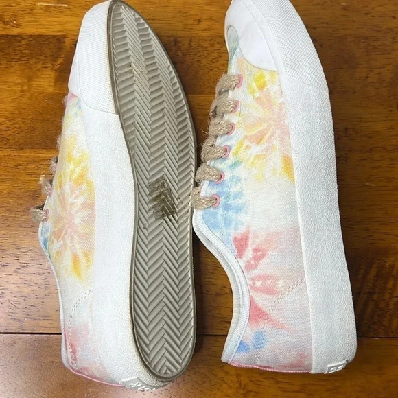 Dolce Vita Bryton x Clear 7 Teal Multi Tye-dye Canvas size 9.5 women 7.5 men - Picture 6 of 8